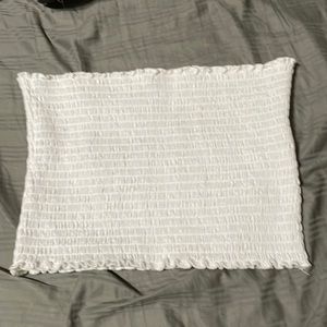 White Hollister crop top